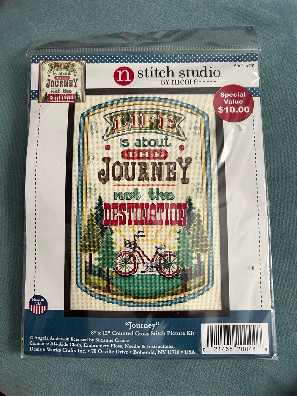 Stitch Studio "Journey" Counted Cross Stitch Kit - Multicolor New